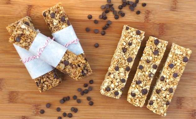 No Bake Chocolate Muesli Bars 