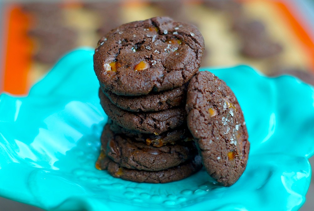 Salted Caramel Chocolate Cookies