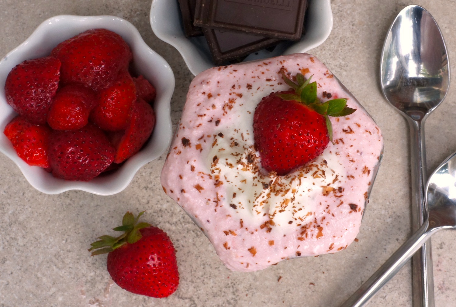 5-Minute Strawberry Cheesecake Mousse {Gluten-Free, Grain-Free, + Vegetarian}