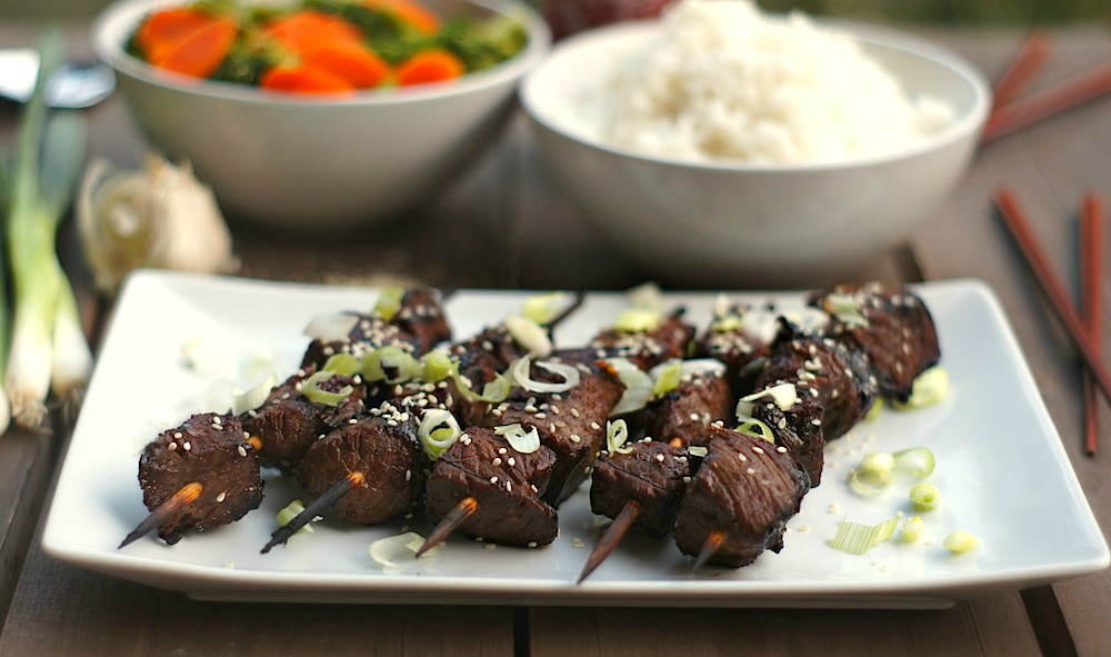 Asian Sesame Beef Skewers