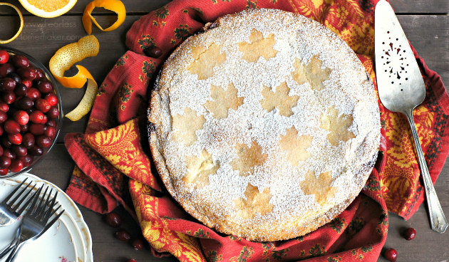 Cranberry Shortbread Cake | www.FearlessHomemaker.com